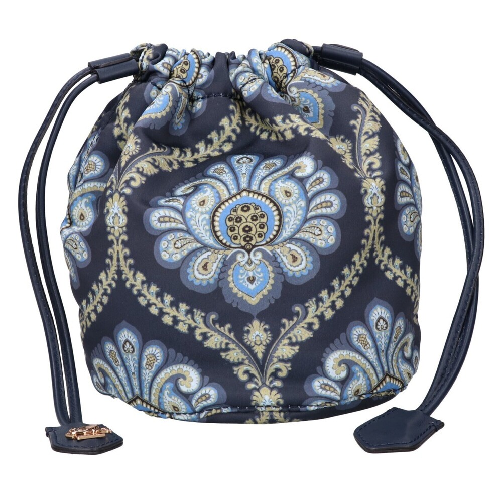 ETRO Paisley Pattern Drawstring Pouch, Gray/Blue, Women's